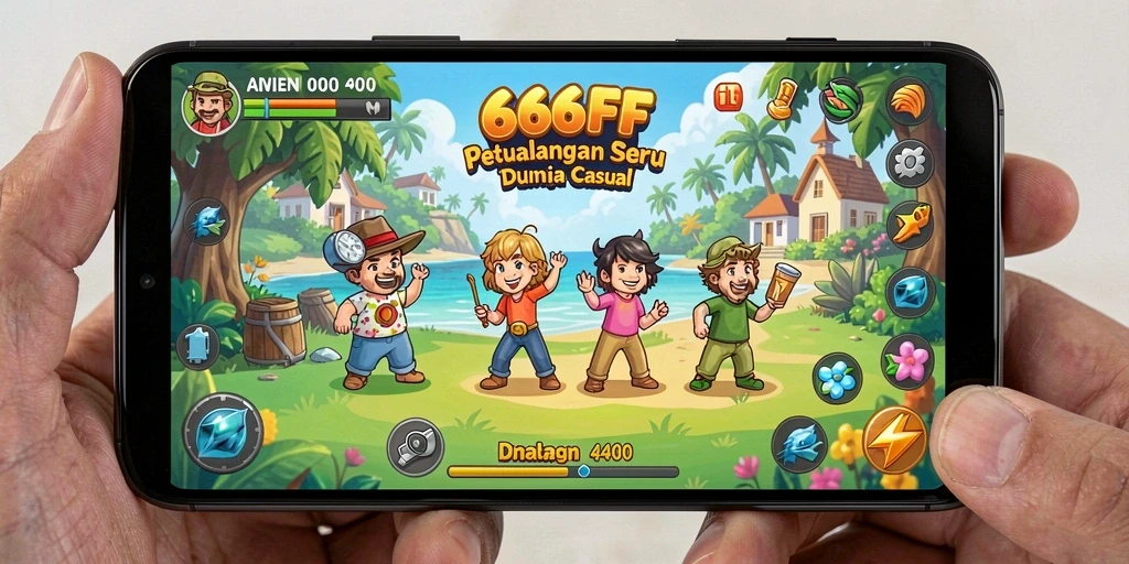 Tampilan gameplay seru dari 666FF dengan grafis menarik.