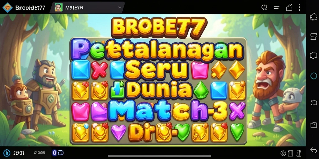 Tampilan menarik dari permainan Match-3 BROBET77 dengan grafis yang menawan.