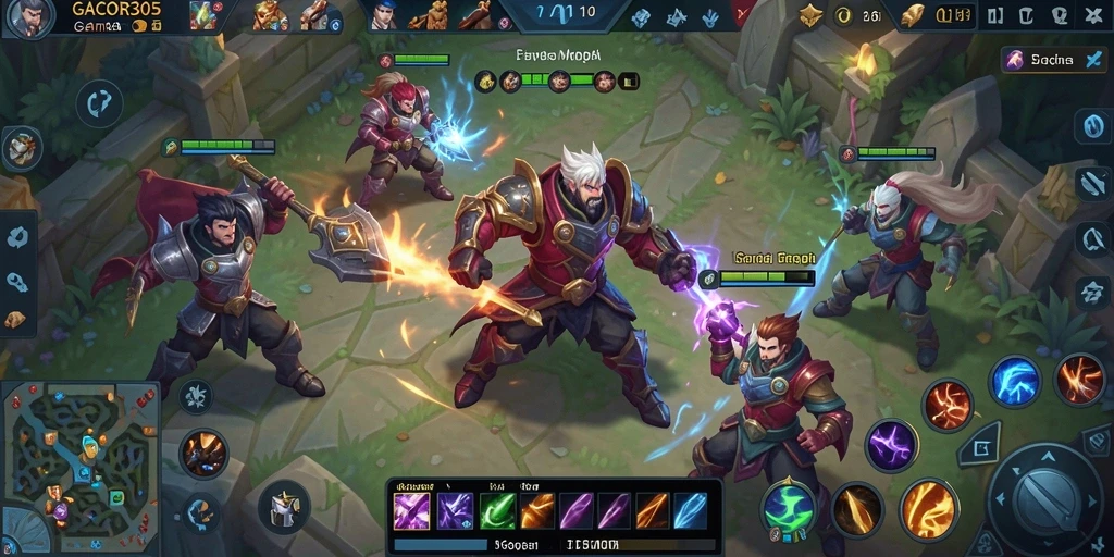 Tampilan menarik dalam game MOBA GACOR305 dengan aksi mendebarkan.