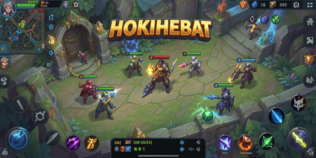Tampilan gameplay HOKIHEBAT yang menarik dan seru.