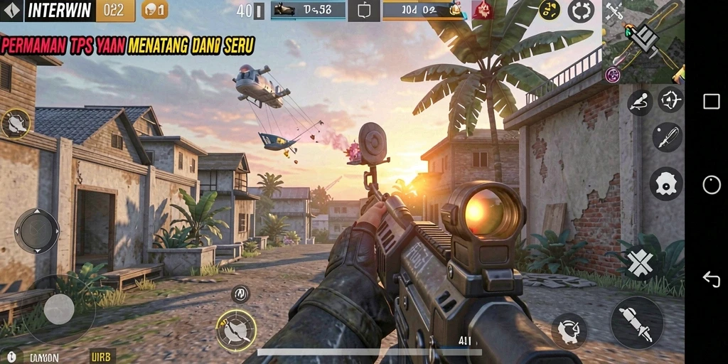 Tangkapan layar menarik dari gameplay intens di INTERWIN.