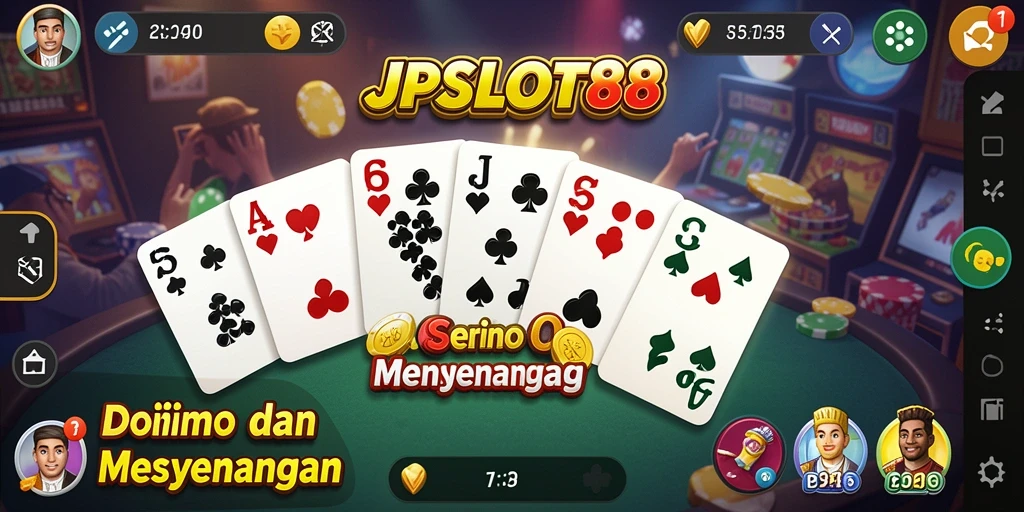 Screenshot JPSLOT88 menampilkan gameplay Domino yang seru dan interaktif.