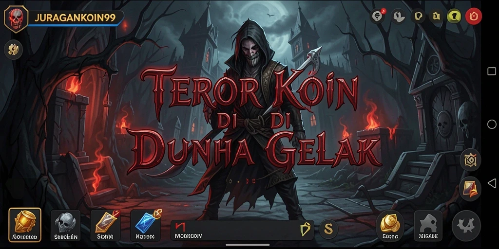 Tangkapan layar gameplay JURAGANKOIN99 menampilkan suasana mencekam dan penuh ketegangan.