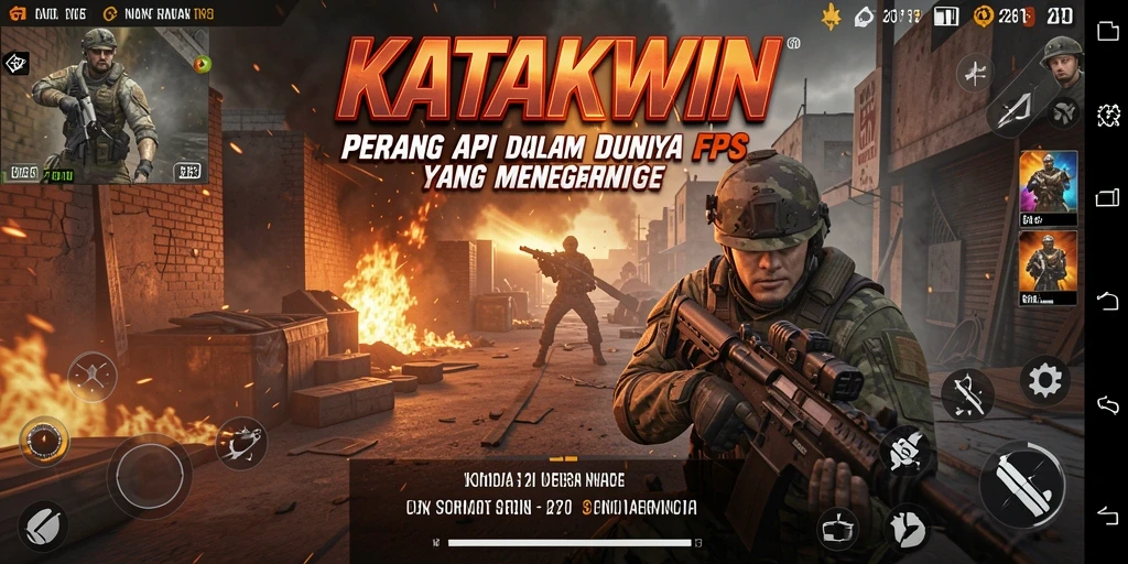 Screenshot aksi mendebarkan dalam permainan KATAKWIN yang penuh strategi.