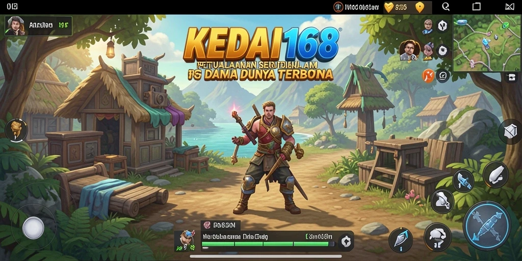 Screenshot KEDAI168 menampilkan aksi gameplay yang seru di dunia terbuka.