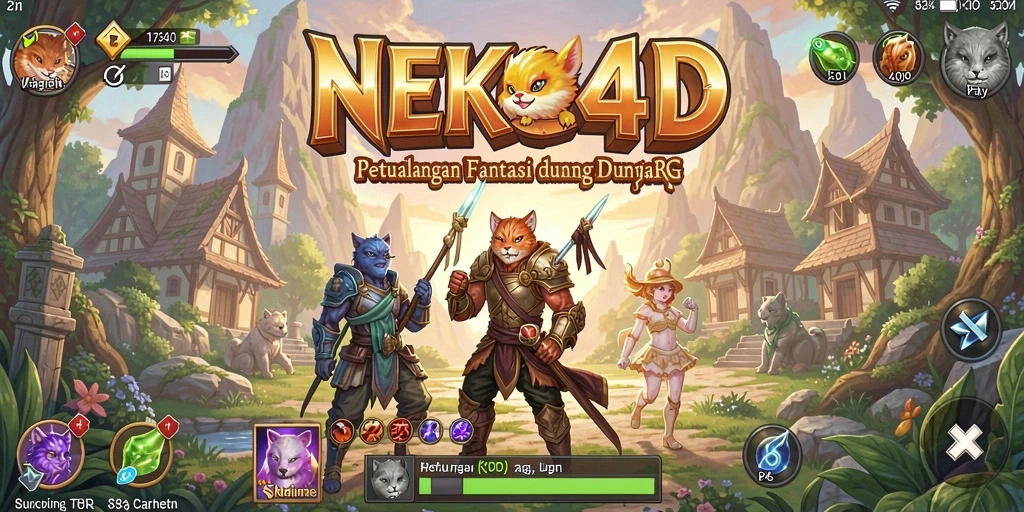 Tangkapan layar menunjukkan aksi seru dalam pertempuran RPG.