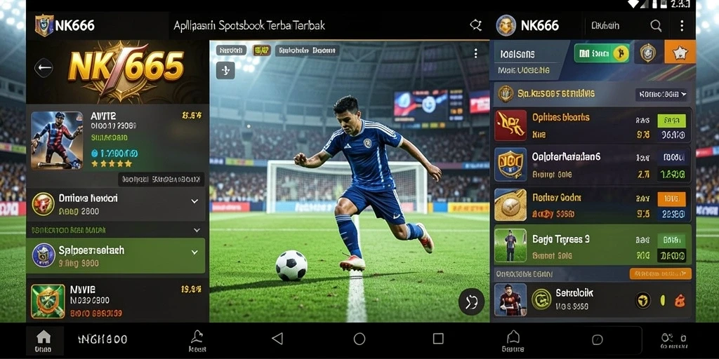 Tampilan antarmuka pengguna NK666 yang menarik dan interaktif.