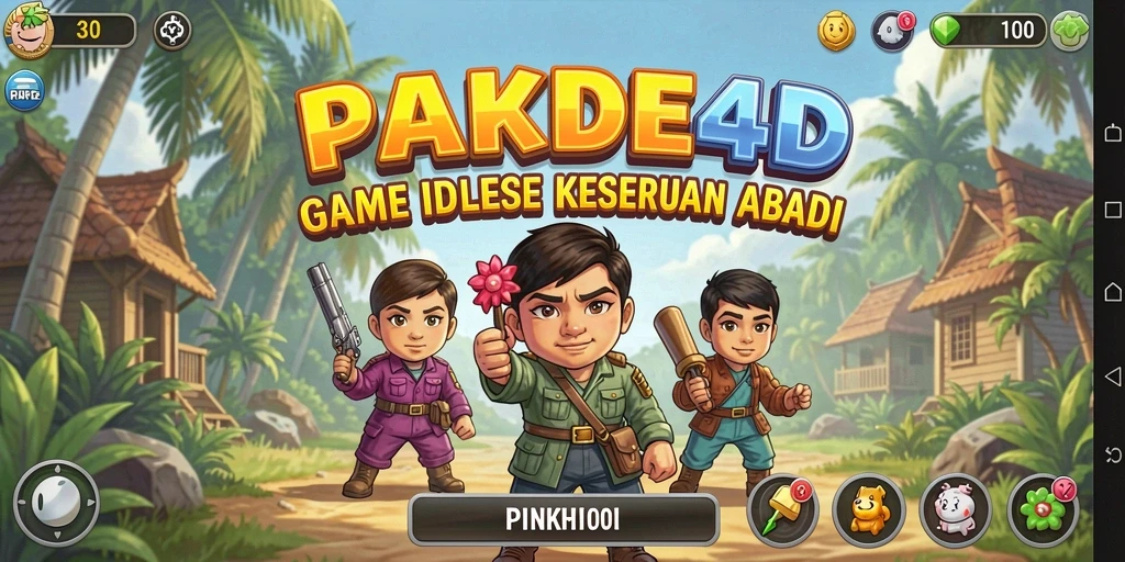 Screenshot menampilkan pengalaman gameplay seru di PAKDE4D.