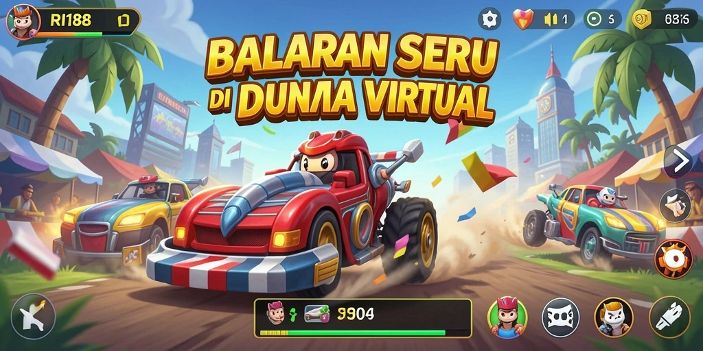 Gameplay seru balapan mobil di RI188 dengan grafik menakjubkan.